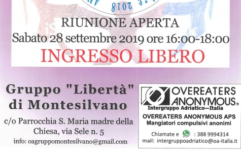 I mangiatori compulsivi di Montesilvano compiono un anno d libertà: grande festa