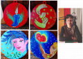 gli addobbi e l'artista Manuela Prosperi ospite fisso ogni venerdi di Bubù Taggh(e)te su rtradioterapia.it