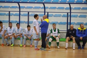 Allenatore Ricci con la squadra