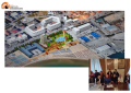 Pescara/Albergo de Cecco, piazza con opera di Toyo Ito