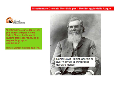 18 Settembre, chiropratica e "Festa del genio"