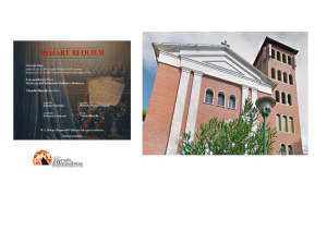 Giulianova. Requiem di Mozart nel Monastero del Santo Volto ( della sindone di Torino).