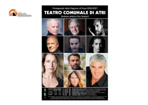 Atri. Il teatro, specchio della vita: sei grandi storie per la Stagione di Prosa