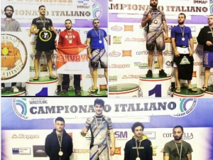 I campioni sul podio