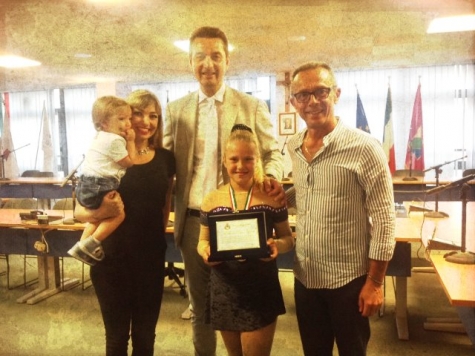 Montesilvano. Targa a Mariaelena Scurti,per il pattinaggio artistico