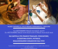 Pescara, ceramica foggiata dal vivo nel giardino del Museo Paparella Treccia