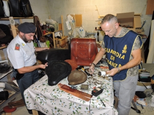 il corpo della finanza sul posto