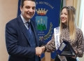 Montesilvano. Camilla De Berardinis, miss Adriatico 2018, ricevuta dal sindaco Maragno