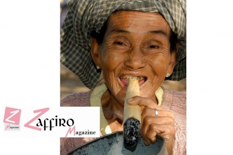 Una donna della Birmania