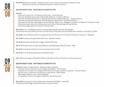 programma della due giorni