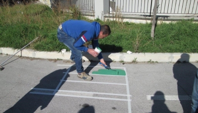 Montesilvano. Parco Falcone, tricolore sul passetto