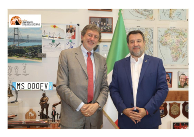 Marsilio incontra Ministro Matteo Salvini. Priorità: potenziamento delle reti viarie, portuali e ferroviarie