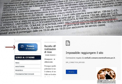 la pagina non è raggiungibile