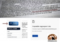 la pagina non è raggiungibile