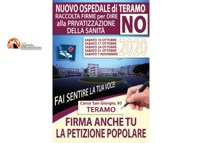 Teramo, No mani del privato, No al Project Financing”
