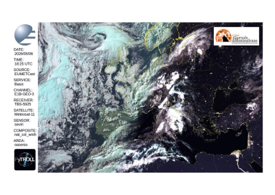 Cielo nuvoloso o molto nuvoloso con possibili deboli piogge