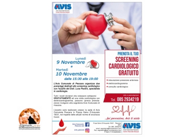 Avis Pescara. Prevenire, è meglio che curare: il cuore