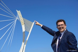 Assessore Antonio Blasioli e il Ponte