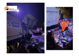 Pescara. Salvato dal compattatore dei rifiuti. Dormiva dentro un cassonetto.