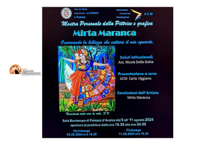 Vasto/Mirta Maranca inaugura oggi la sua personale: “Osservando la bellezza che cattura il mio sguardo”