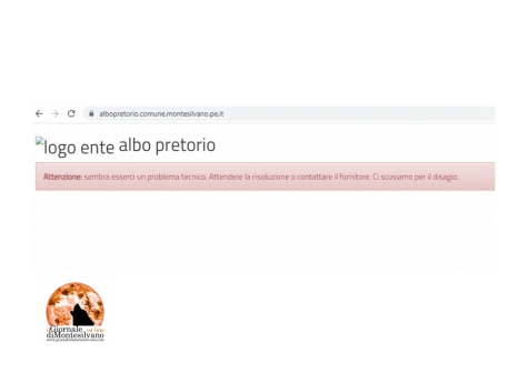 Montesilvano/on line. "Sito nuovo, vecchi problemi: Albo pretorio irragiungibile"