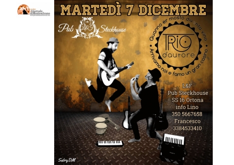 Trio d'Autore Ortona brani folk di Mannarino e stornelli