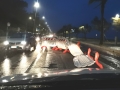 transenne travolte dal vento