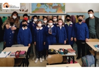 FIDAS. "Una goccia d'amore" per la scritto dai bambini della scuola primaria Saline Rodari con Simone Pavone