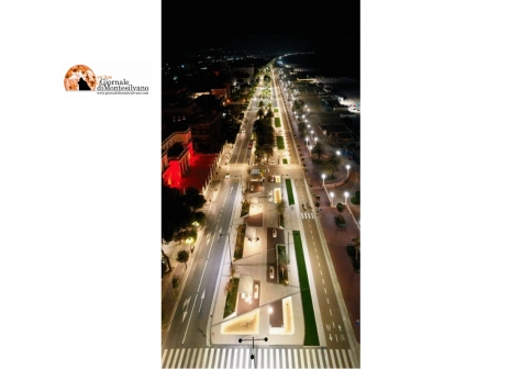 Giulianova. nuova pista ciclabile sul lungomare monumentale