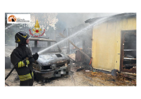 Manoppello Scalo, grave incendio al ristorante Osteria del contadino.