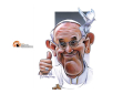 Cartoon di Marco D'Agostino, l'indimenticabile sorriso del Papa