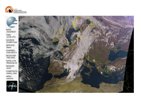 Nuvoloso, si attendono ampie schiarite in tardo mattino con Garbino impetuoso.