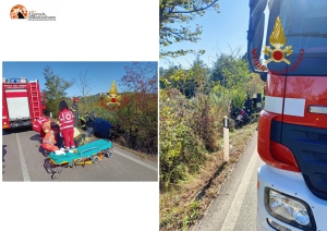 Moscufo, conducente incastrato nelle lamiere