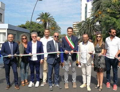 Montesilvano. Taglio del nastro per via Maresca e piazza Kennedy