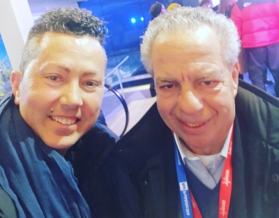 Genny a Sanremo con Vince Tempera