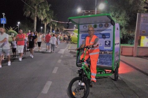 Montesilvano, “T-Riciclo fotovoltaico”, cargo - bike su isola pedonale, "lo sfrutteremo ancora"
