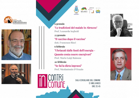 Maiale, vaccini e diete, da stasera “Incontri in Comune” a Miglianico