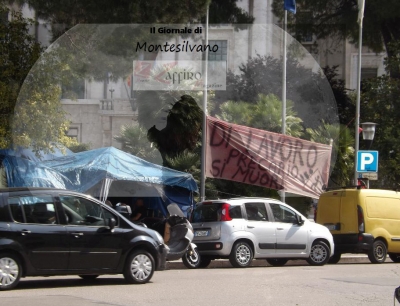 La protesta degli ex interinali 