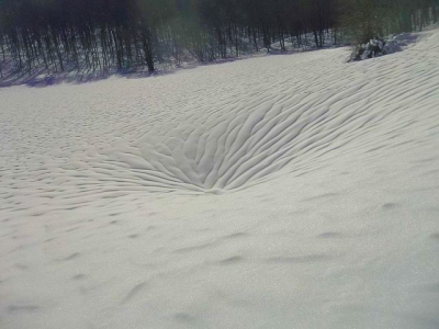 Voltigno d'Abruzzo, neve per acrobati