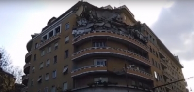 Roma. Crollati 3 piani di un palazzo, nessuna vittima