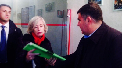 a Montesilvano, la consegna.