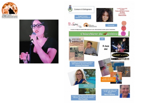 Chiacchiere e aperitivo a Piano d'Orta di Bolognano con Deborah Di Rico e la targa agli 'eroi' dei vaccini.