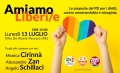 Amiamo Liberi/e: a Pescara Alessandro Zan, Monica Cirinnà, Angelo Schillaci.