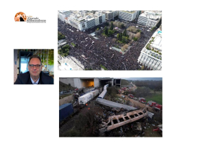 Proteste di massa dopo lo scontro ferroviario in Grecia del 2023