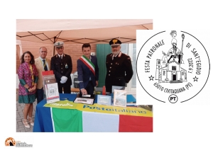 Civitaquana, annullo filatelico per la festa di Sant'Egidio.