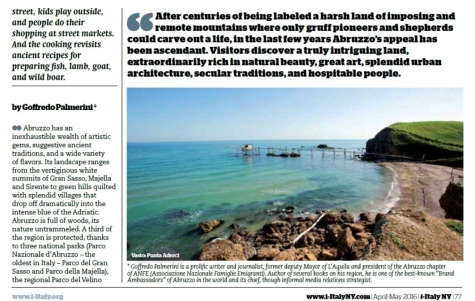 I-Italy il pezzo di Palmerini comparso sul giornale USA