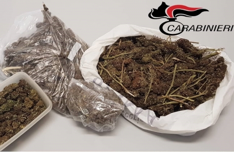 la droga sequestrata