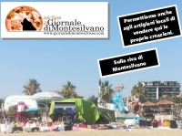ieri mattina sulla riva del mare a Montesilvano