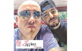Asso con un amico che lo accompagna spesso nelle dirette