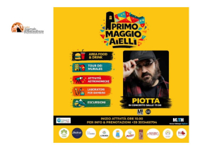 Aielli/Primo Maggio: arriva il concerto di Piotta